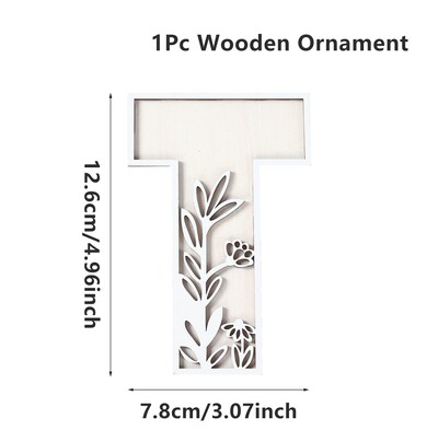 1kom AZ drvena abeceda izrezbareni ukrasi Dekorativni stolni zid VOLIM TE Ručno rezbarenje slova u drvetu DIY Rukotvorine Dekoracija doma 