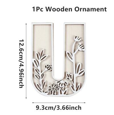 1kom AZ drvena abeceda izrezbareni ukrasi Dekorativni stolni zid VOLIM TE Ručno rezbarenje slova u drvetu DIY Rukotvorine Dekoracija doma 
