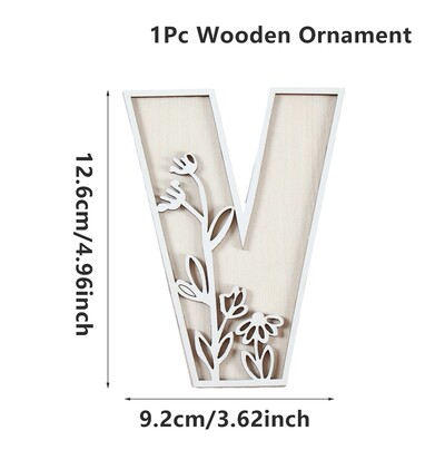 1kom AZ drvena abeceda izrezbareni ukrasi Dekorativni stolni zid VOLIM TE Ručno rezbarenje slova u drvetu DIY Rukotvorine Dekoracija doma 