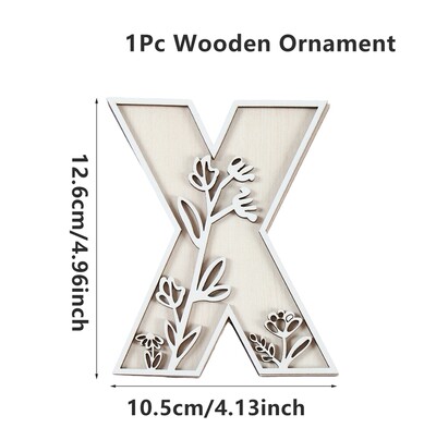 1kom AZ drvena abeceda izrezbareni ukrasi Dekorativni stolni zid VOLIM TE Ručno rezbarenje slova u drvetu DIY Rukotvorine Dekoracija doma 