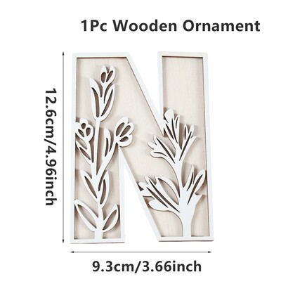 1kom AZ drvena abeceda izrezbareni ukrasi Dekorativni stolni zid VOLIM TE Ručno rezbarenje slova u drvetu DIY Rukotvorine Dekoracija doma 