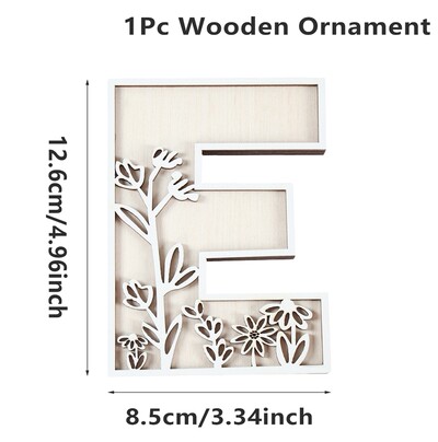 1kom AZ drvena abeceda izrezbareni ukrasi Dekorativni stolni zid VOLIM TE Ručno rezbarenje slova u drvetu DIY Rukotvorine Dekoracija doma 