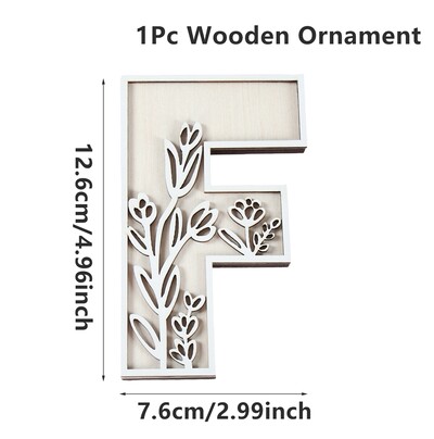 1kom AZ drvena abeceda izrezbareni ukrasi Dekorativni stolni zid VOLIM TE Ručno rezbarenje slova u drvetu DIY Rukotvorine Dekoracija doma 