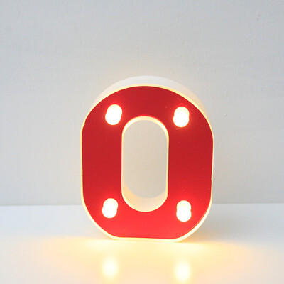 Червена 26 английска буква LED нощна лампа Marquee Alphabet Lamp Home Club Outdoor Indoor Christmas Party Wedding Wall Decoration