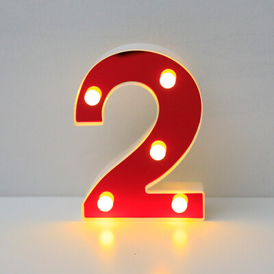 Червена 26 английска буква LED нощна лампа Marquee Alphabet Lamp Home Club Outdoor Indoor Christmas Party Wedding Wall Decoration