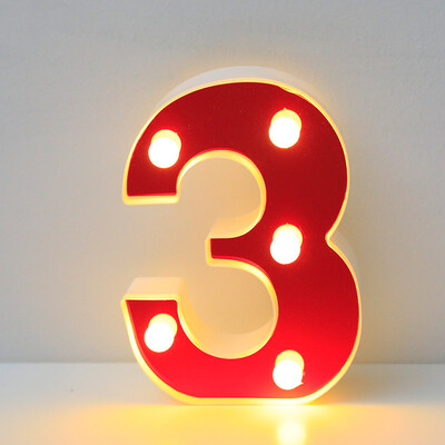 Червена 26 английска буква LED нощна лампа Marquee Alphabet Lamp Home Club Outdoor Indoor Christmas Party Wedding Wall Decoration