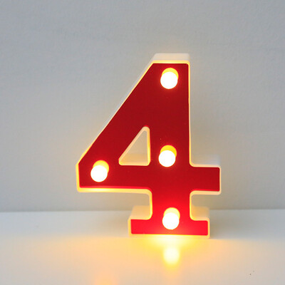 Червена 26 английска буква LED нощна лампа Marquee Alphabet Lamp Home Club Outdoor Indoor Christmas Party Wedding Wall Decoration