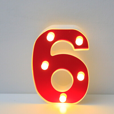 Червена 26 английска буква LED нощна лампа Marquee Alphabet Lamp Home Club Outdoor Indoor Christmas Party Wedding Wall Decoration