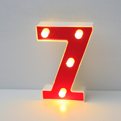 Червена 26 английска буква LED нощна лампа Marquee Alphabet Lamp Home Club Outdoor Indoor Christmas Party Wedding Wall Decoration