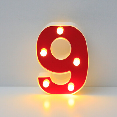 Червена 26 английска буква LED нощна лампа Marquee Alphabet Lamp Home Club Outdoor Indoor Christmas Party Wedding Wall Decoration
