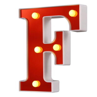 Червена 26 английска буква LED нощна лампа Marquee Alphabet Lamp Home Club Outdoor Indoor Christmas Party Wedding Wall Decoration
