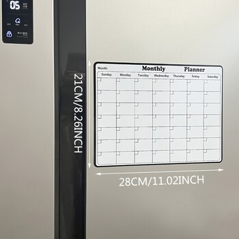 Magnetic Refrigerator Dry Erase Calendar Monthly Planner Πίνακας εγγραφής πινάκων μηνυμάτων Υπόμνημα Υπόμνημα Ψυγείου Μαγνήτες Διακόσμηση κουζίνας