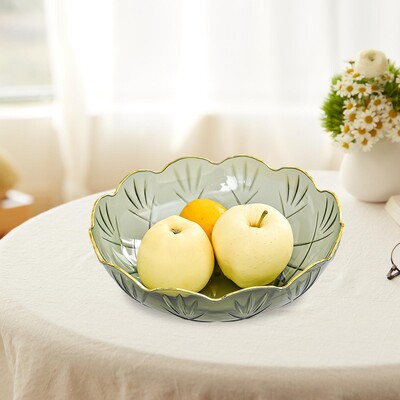 Поднос с плодове Чиния с плодове Поднос за плот Декорация на дома Универсален стилен поднос за сервиране Диаметър 25,2 см