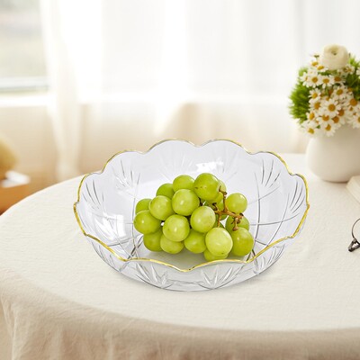 Поднос с плодове Чиния с плодове Поднос за плот Декорация на дома Универсален стилен поднос за сервиране Диаметър 25,2 см