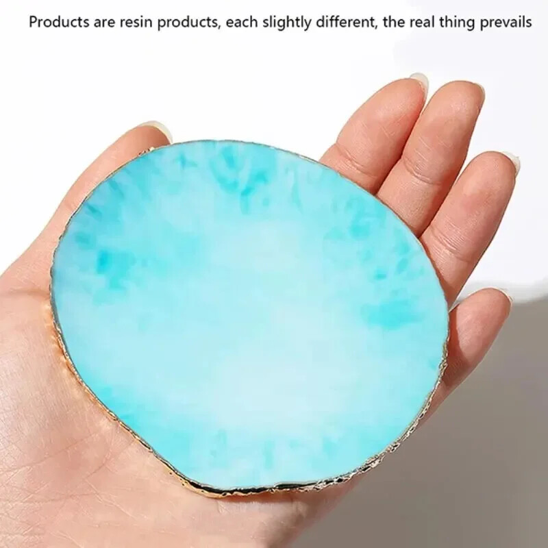 Многоцветна тава за бижута от смола Настолен органайзер Пръстени Колиета Консумативи за ноктопластика Съхранение Дисплей за домашен декор