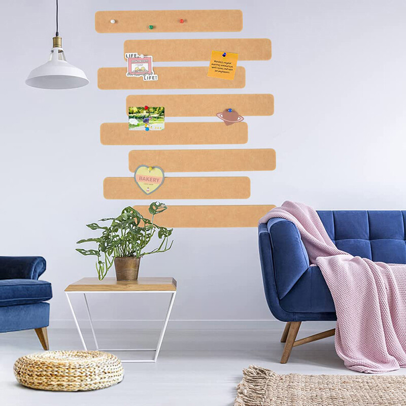 5 бр. Лента за стена от дъска от филц 50 бр. Щифтове Корк Картини Забележка Tack Бюлетин Лента за съобщения Бележки Бар Плочки Дисплей Самостоятелна бележка Окачване