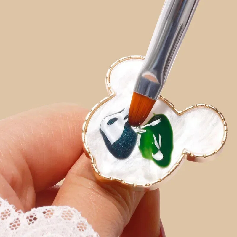 Пръстен за нокти Лесен за почистване Пръстен за боядисване Палитра за нокти Палитра за нокти за смесване Модни нокти със сърце Аксесоари Инструменти за маникюр