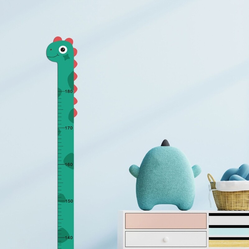 50JC PVC Диаграма за растеж на стената Лепилен декор Декоративна стикера Линийка за измерване на височината на бебето