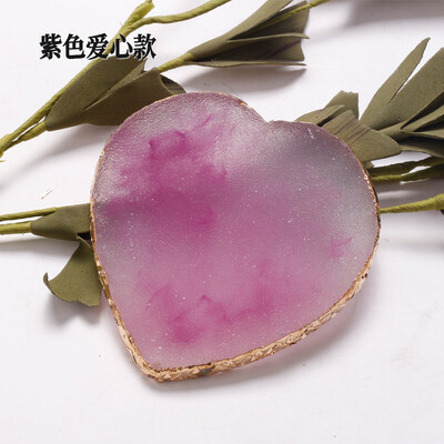 1 бр. Resin Agate Nail Art Color Paint Palette Nail Display Board Nail Art Heart Shaped Star Plate Gel Polish Palett Manicure Tool