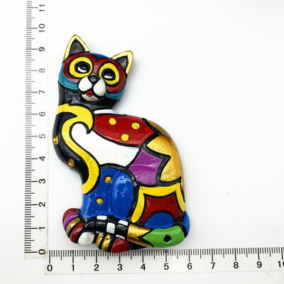 3D цветна мозайка от смола Животни Бухал Гущер Слон Хладилник Магнитни туристически сувенири Стикери, Магнит за хладилник за дома и кухнята