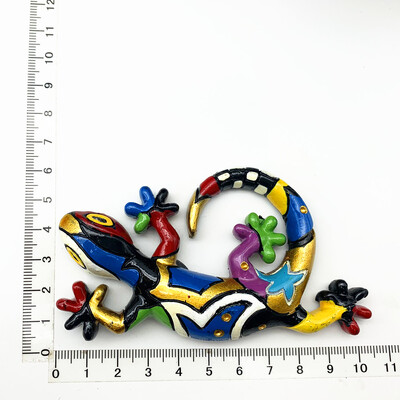 3D цветна мозайка от смола Животни Бухал Гущер Слон Хладилник Магнитни туристически сувенири Стикери, Магнит за хладилник за дома и кухнята