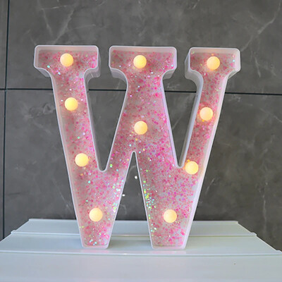 LED-valgustid roosa tähestiku täht 22cm numbriga akulamp helendav telgi öövalgusti pulma-sünnipäevapeoks Häid jõule