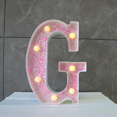 LED-valgustid roosa tähestiku täht 22cm numbriga akulamp helendav telgi öövalgusti pulma-sünnipäevapeoks Häid jõule
