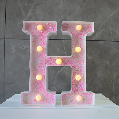 LED-valgustid roosa tähestiku täht 22cm numbriga akulamp helendav telgi öövalgusti pulma-sünnipäevapeoks Häid jõule