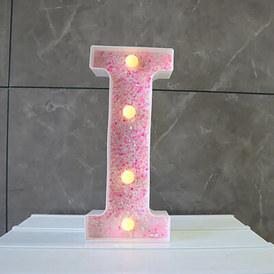 LED-valgustid roosa tähestiku täht 22cm numbriga akulamp helendav telgi öövalgusti pulma-sünnipäevapeoks Häid jõule