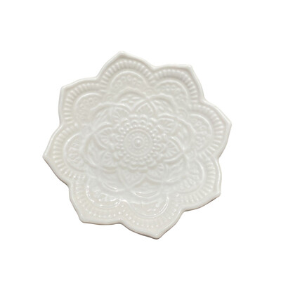 1 БР. Керамична чиния за пръстени Поставка за съдове за бижута Малка тава за дрънкулки Чиния за обеци, пръстени Колиета, ключове, подарък за мама, приятелка, сестра