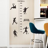 Vaikų augimo ūgio diagramos tapetai Futbolo sporto teminiai animaciniai filmai Sienų liniuotė vaikų kambariui Namai Žaidimų kambarys Svetainė Klasė