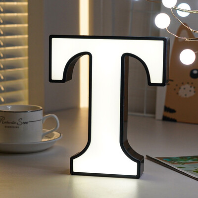 Light UP tähed LED tähestik kiri Valgus pulmatelk tähis Öövalgustid DIY lamp Koduklubi pidu jõulukaunistus 2024