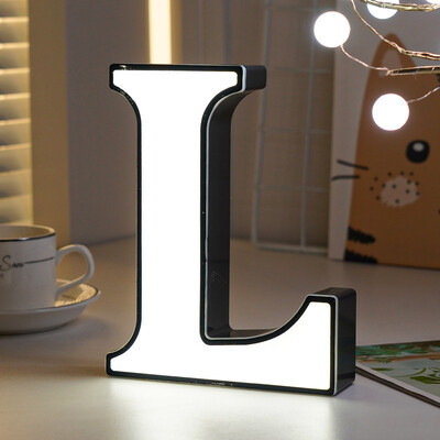 Light UP tähed LED tähestik kiri Valgus pulmatelk tähis Öövalgustid DIY lamp Koduklubi pidu jõulukaunistus 2024