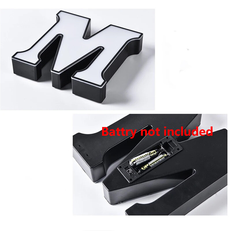 Light UP tähed LED tähestik kiri Valgus pulmatelk tähis Öövalgustid DIY lamp Koduklubi pidu jõulukaunistus 2024