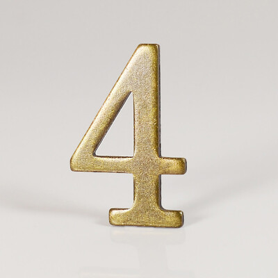 Bronzinės spalvos durų numeris su pagrindine lipniu namo numeriu Buto durų numeris, skirtas lauko viešbučio namų pašto dėžutės etiketei