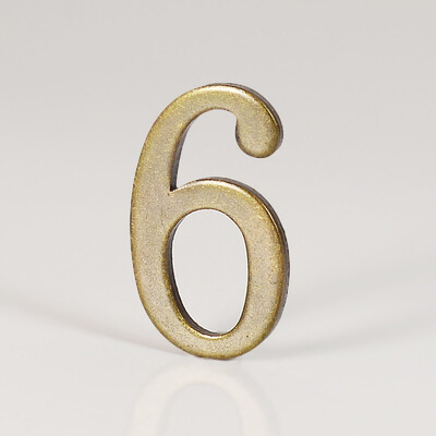 Bronzinės spalvos durų numeris su pagrindine lipniu namo numeriu Buto durų numeris, skirtas lauko viešbučio namų pašto dėžutės etiketei