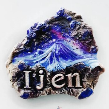 Asia Indonesia Bali Ijen Bromo Resin 3D Ψυγείο Μαγνήτες Τουρισμού Αναμνηστικό Αυτοκόλλητο Ψυγείο Χειροτεχνία Δώρο Διακόσμηση