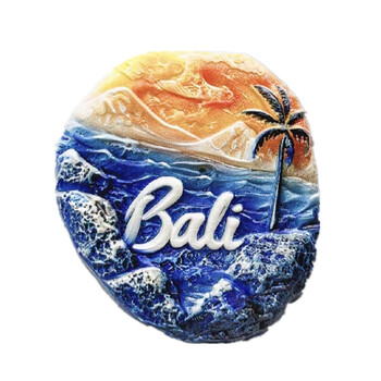 Asia Indonesia Bali Ijen Bromo Resin 3D Ψυγείο Μαγνήτες Τουρισμού Αναμνηστικό Αυτοκόλλητο Ψυγείο Χειροτεχνία Δώρο Διακόσμηση