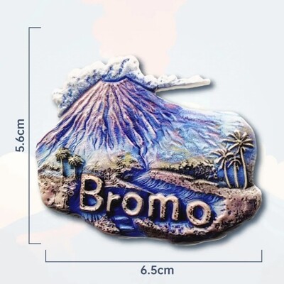 Азия Индонезия Бали Ijen Bromo Resin 3D магнити за хладилник Туристически сувенир Стикер за хладилник Занаятчийски подарък Декорация