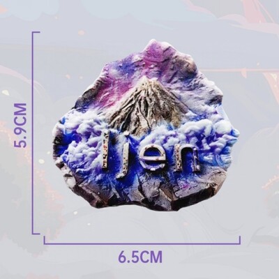 Азия Индонезия Бали Ijen Bromo Resin 3D магнити за хладилник Туристически сувенир Стикер за хладилник Занаятчийски подарък Декорация