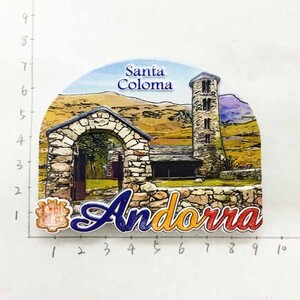 Европа Андора Туристически сувенири Магнити за хладилник Артикули за декорация Занаятчийски магнитни хладилници Колекция подаръци