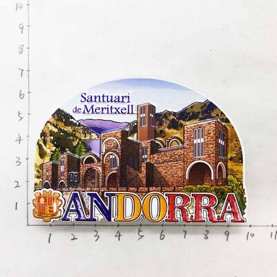 Европа Андора Туристически сувенири Магнити за хладилник Артикули за декорация Занаятчийски магнитни хладилници Колекция подаръци