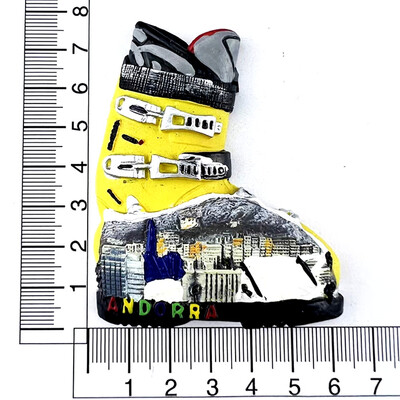 Европа Андора Туристически сувенири Магнити за хладилник Артикули за декорация Занаятчийски магнитни хладилници Колекция подаръци