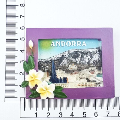 Европа Андора Туристически сувенири Магнити за хладилник Артикули за декорация Занаятчийски магнитни хладилници Колекция подаръци