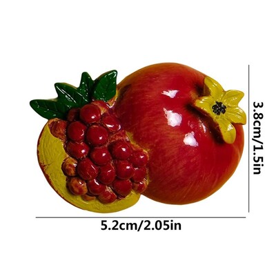 3D анимационен филм с плодове Магнити за хладилник Декорация на дома Декорация Храна Магнитен стикер Пастър Прекрасни детски подаръци Черна дъска Зеленчуци