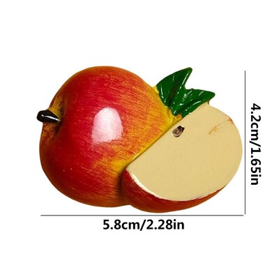 3D анимационен филм с плодове Магнити за хладилник Декорация на дома Декорация Храна Магнитен стикер Пастър Прекрасни детски подаръци Черна дъска Зеленчуци