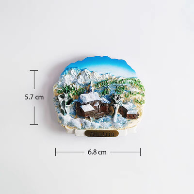 Европа Австрия 3D магнити за хладилник Туристически сувенири Магнити за хладилник Колекция стикери Занаятчийски предмети за декорация