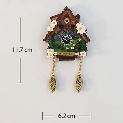 Европа Австрия 3D магнити за хладилник Туристически сувенири Магнити за хладилник Колекция стикери Занаятчийски предмети за декорация