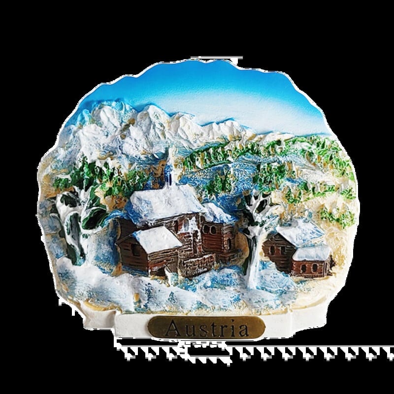 Европа Австрия 3D магнити за хладилник Туристически сувенири Магнити за хладилник Колекция стикери Занаятчийски предмети за декорация