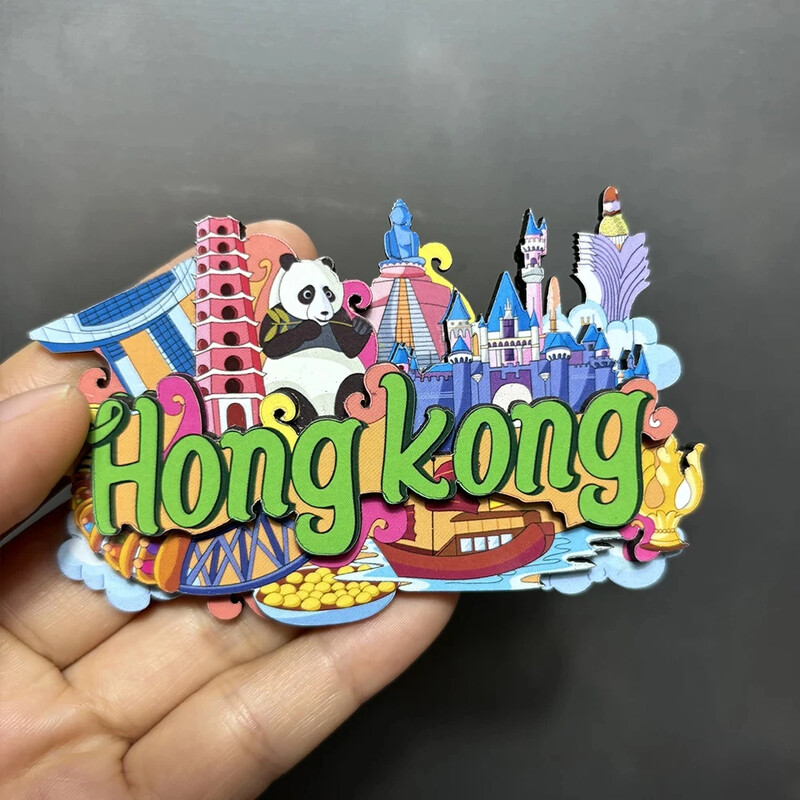 Дървени магнити за хладилник 3D Дания Русия Канада САЩ Хавай Мемориал за пътуване Магнитен стикер за хладилник Сувенир за декорация на дома